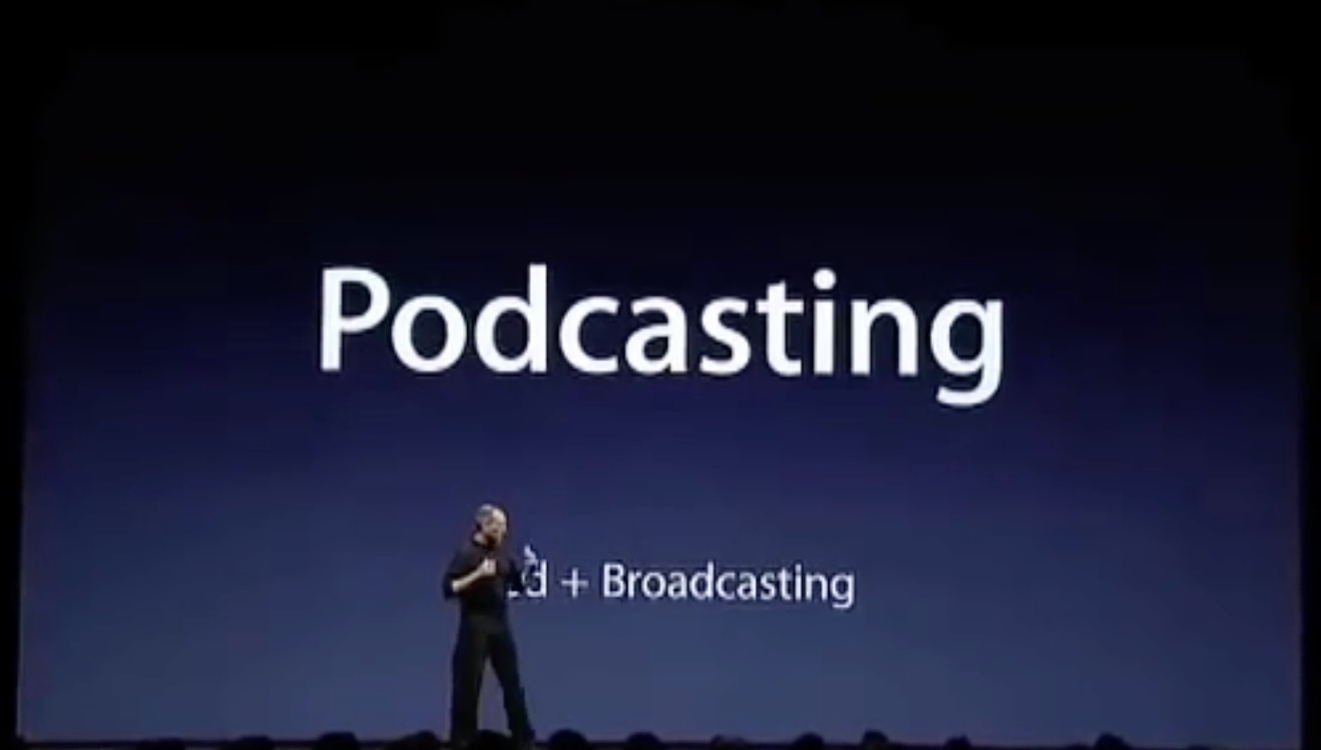 Steve Jobs Announces Podcast Feature (2005)